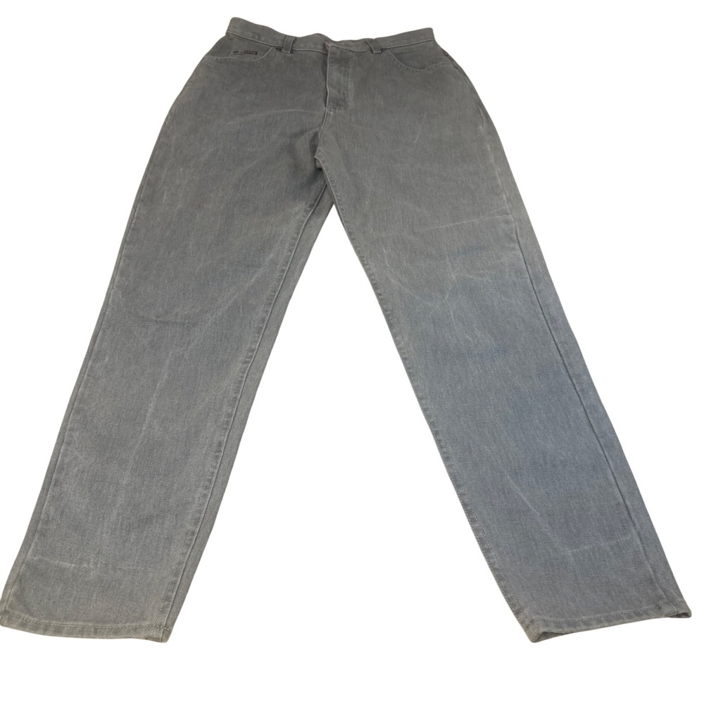 Vintage Lee Riders‎ Gray High Waisted Mom Jeans Tapered Leg Made in USA 30
